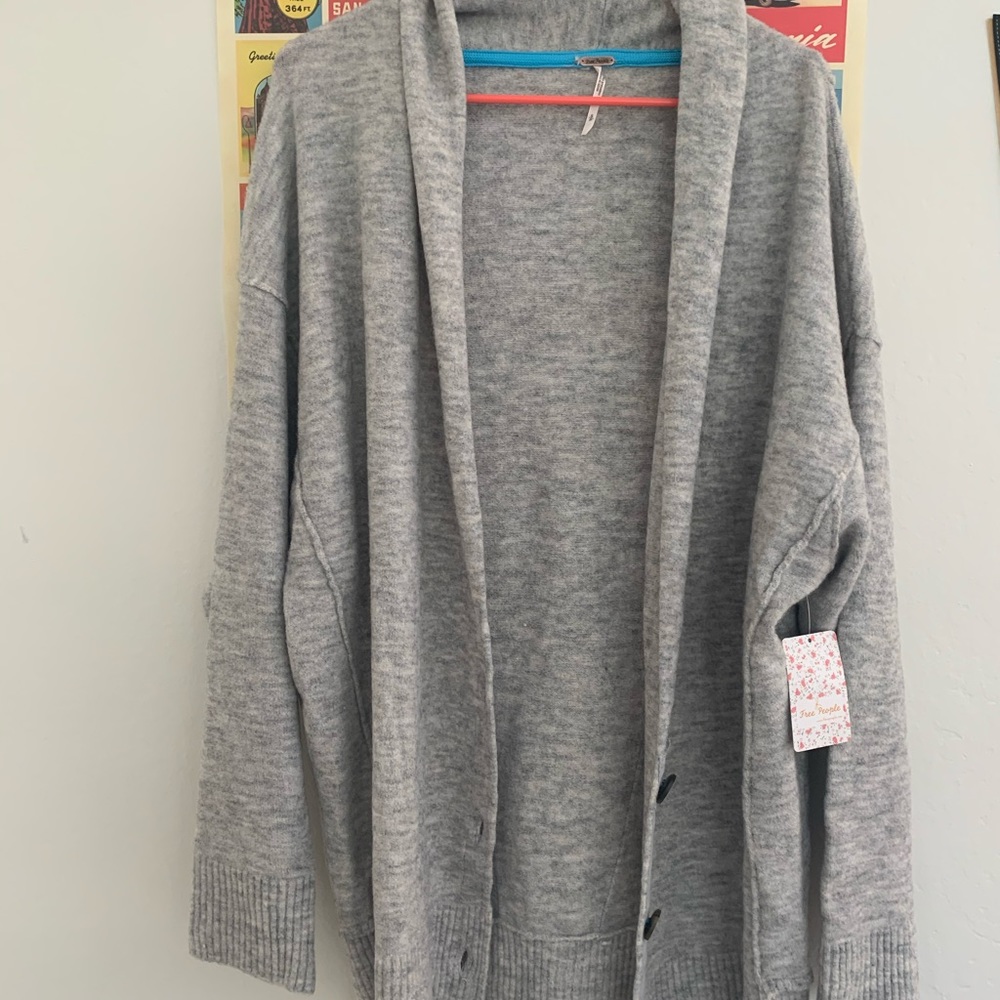 nwt free people eucalyptus cardigan